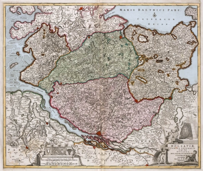 Holsatiae (Holstein) 1740 F. de Wit